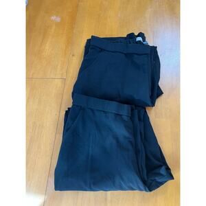 Set of 2 Dana Buchman Mid Rise Black stretchy waist dress pants with pockets